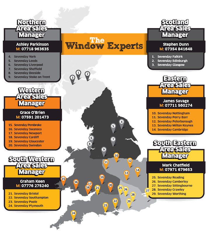 Area Sales Managers Representative Map